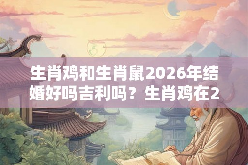 生肖鸡和生肖鼠2026年结婚好吗吉利吗?生肖鸡在2026年破太岁吗? 生肖鸡和生肖鼠2026年结婚好吗吉利吗?生肖鸡在2026年破太岁吗?