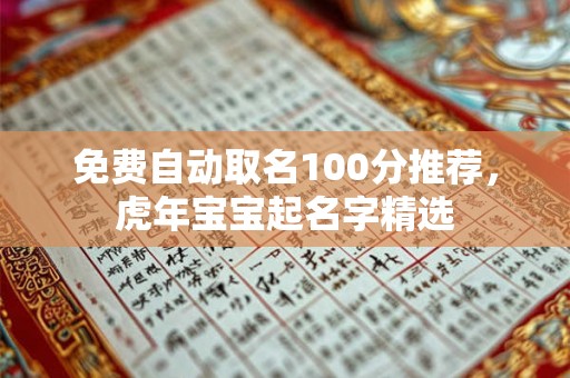 免费自动取名100分推荐，虎年宝宝起名字精选