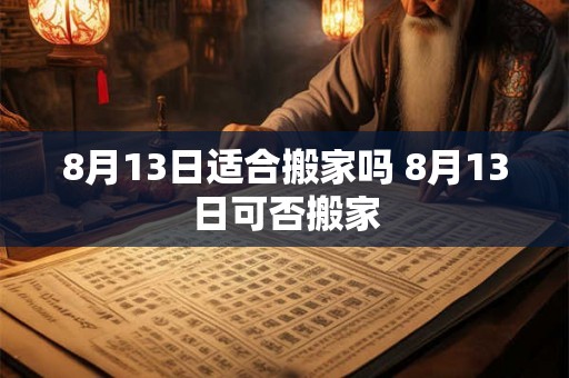 8月13日适合搬家吗 8月13日可否搬家