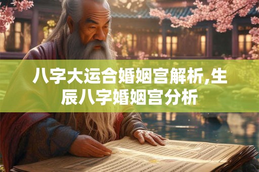 八字大运合婚姻宫解析,生辰八字婚姻宫分析