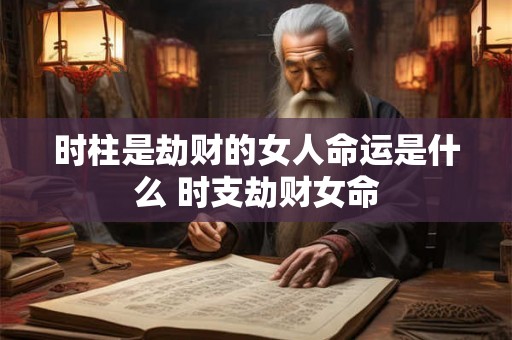 时柱是劫财的女人命运是什么 时支劫财女命