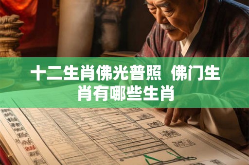 十二生肖佛光普照  佛门生肖有哪些生肖