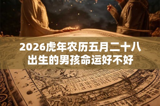 2026虎年农历五月二十八出生的男孩命运好不好