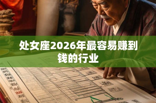 处女座2026年最容易赚到钱的行业