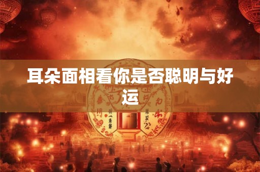 耳朵面相看你是否聪明与好运