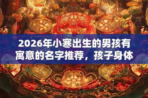 2026年小寒出生的男孩有寓意的名字推荐，孩子身体健康状况好吗？