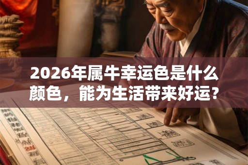 2026年属牛幸运色是什么颜色，能为生活带来好运？