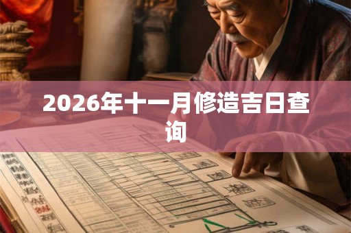 2026年十一月修造吉日查询 2026年十一月修造吉日查询