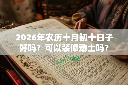 2026年农历十月初十日子好吗？可以装修动土吗？