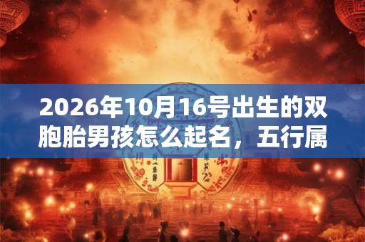2026年10月16号出生的双胞胎男孩怎么起名,五行属什么 2026年10月16号出生的双胞胎男孩怎么起名,五行属什么
