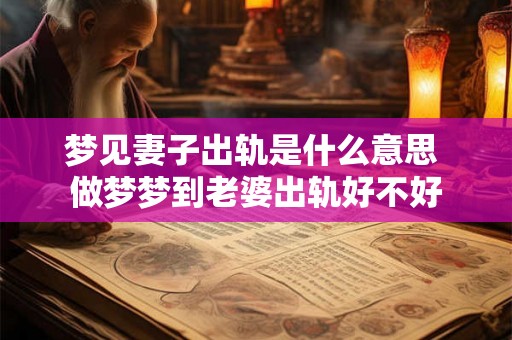 梦见妻子出轨是什么意思 做梦梦到老婆出轨好不好