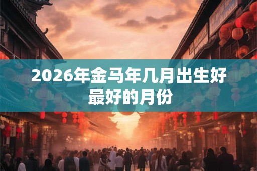 2026年金马年几月出生好 最好的月份