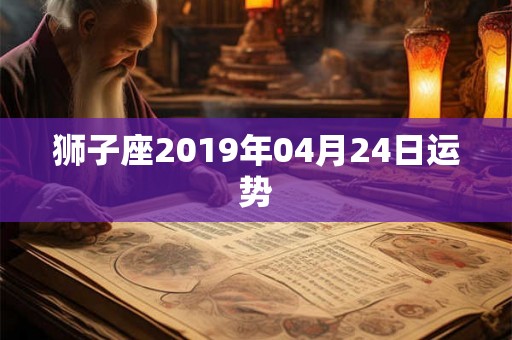 狮子座2019年04月24日运势
