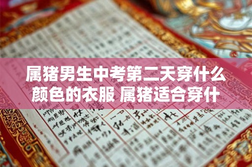 属猪男生中考第二天穿什么颜色的衣服 属猪适合穿什么颜色