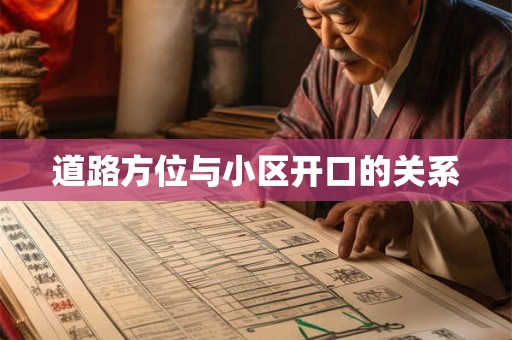 道路方位与小区开口的关系