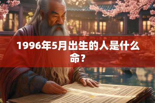 1996年5月出生的人是什么命？