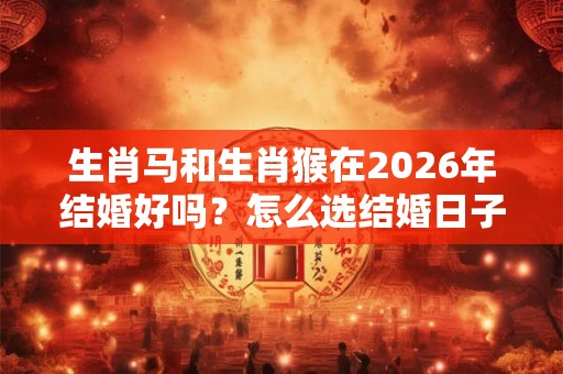 生肖马和生肖猴在2026年结婚好吗？怎么选结婚日子？