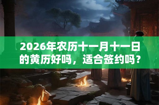 2026年农历十一月十一日的黄历好吗，适合签约吗？