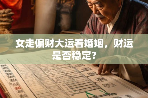 女走偏财大运看婚姻,财运是否稳定? 女走偏财大运看婚姻,财运是否稳定?