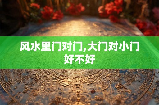 风水里门对门,大门对小门好不好