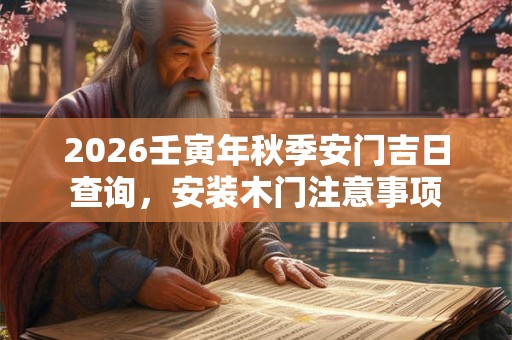2026壬寅年秋季安门吉日查询,安装木门注意事项 2026壬寅年秋季安门吉日查询,安装木门注意事项
