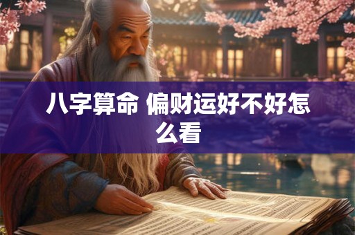 八字算命 偏财运好不好怎么看