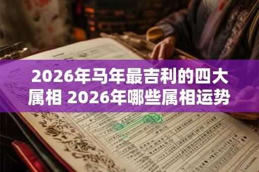 2026年马年最吉利的四大属相 2026年哪些属相运势很好 2026年马年最吉利的四大属相 2026年哪些属相运势很好