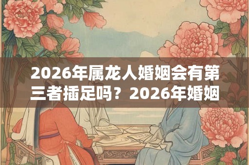 2026年属龙人婚姻会有第三者插足吗？2026年婚姻有第三者的生肖女