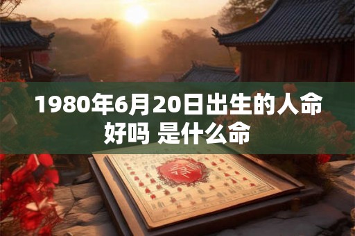 1980年6月20日出生的人命好吗 是什么命
