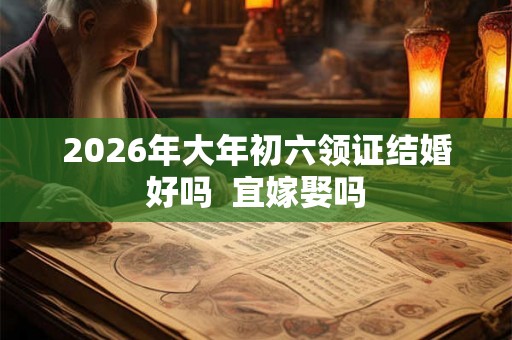 2026年大年初六领证结婚好吗 宜嫁娶吗 2026年大年初六领证结婚好吗 宜嫁娶吗