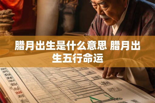 腊月出生是什么意思 腊月出生五行命运 腊月出生是什么意思 腊月出生五行命运