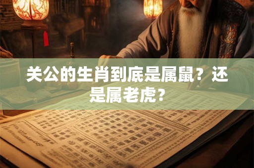 关公的生肖到底是属鼠？还是属老虎？