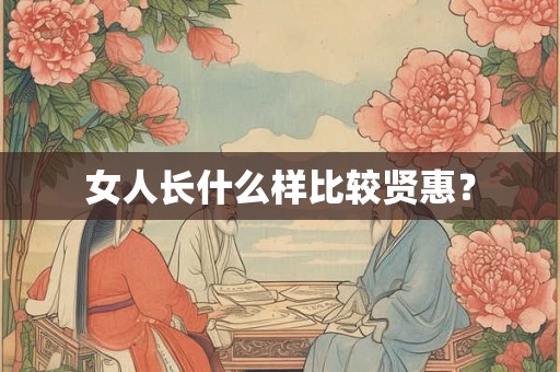 女人长什么样比较贤惠? 女人长什么样比较贤惠?