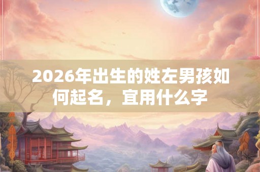 2026年出生的姓左男孩如何起名,宜用什么字 2026年出生的姓左男孩如何起名,宜用什么字