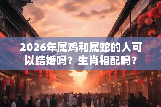2026年属鸡和属蛇的人可以结婚吗？生肖相配吗？
