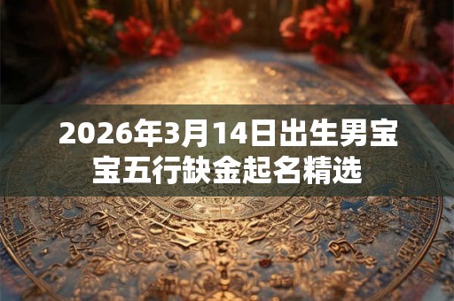 2026年3月14日出生男宝宝五行缺金起名精选 2026年3月14日出生男宝宝五行缺金起名精选