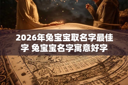2026年兔宝宝取名字最佳字 兔宝宝名字寓意好字 2026年兔宝宝取名字最佳字 兔宝宝名字寓意好字