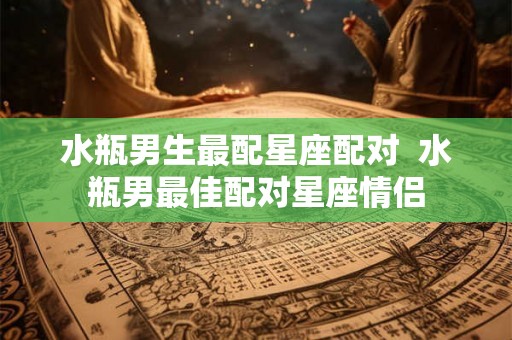 水瓶男生最配星座配对  水瓶男最佳配对星座情侣