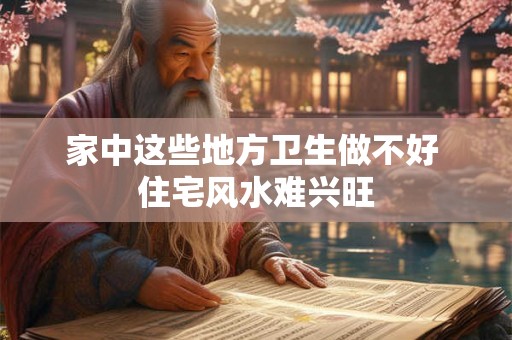家中这些地方卫生做不好 住宅风水难兴旺