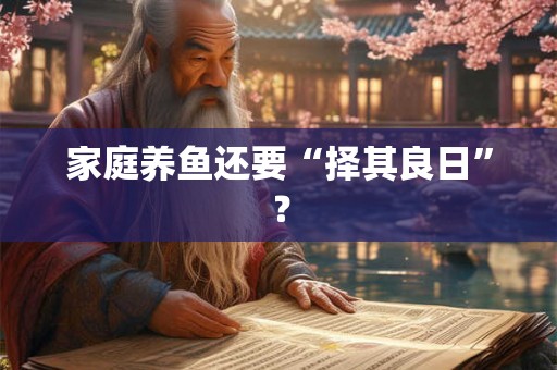 家庭养鱼还要“择其良日”？