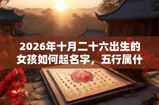 2026年十月二十六出生的女孩如何起名字，五行属什么