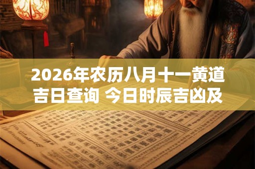 2026年农历八月十一黄道吉日查询 今日时辰吉凶及宜忌 2026年农历八月十一黄道吉日查询 今日时辰吉凶及宜忌