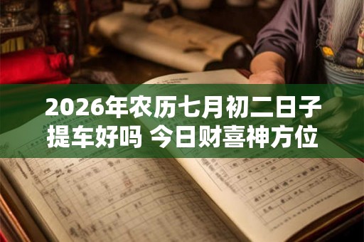 2026年农历七月初二日子提车好吗 今日财喜神方位