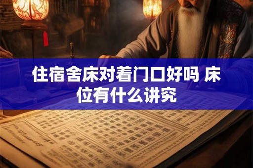 住宿舍床对着门口好吗 床位有什么讲究