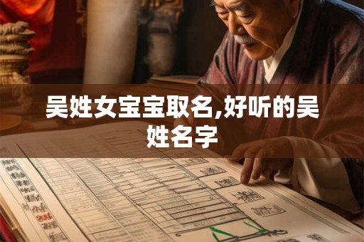 吴姓女宝宝取名,好听的吴姓名字
