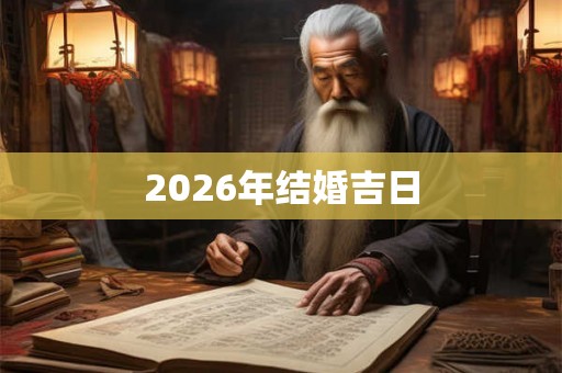 2026年结婚吉日