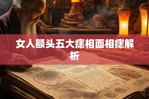 女人额头五大痣相面相痣解析