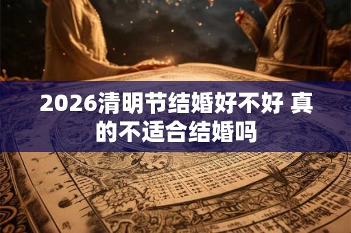 2026清明节结婚好不好 真的不适合结婚吗