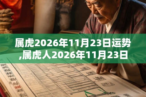 属虎2026年11月23日运势,属虎人2026年11月23日财运,生肖虎2026年11月23日运势 属虎2026年11月23日运势,属虎人2026年11月23日财运,生肖虎2026年11月23日运势
