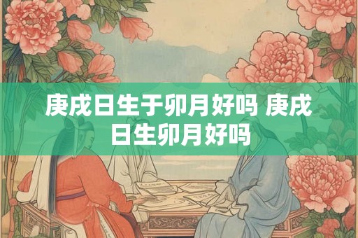 庚戌日生于卯月好吗 庚戌日生卯月好吗